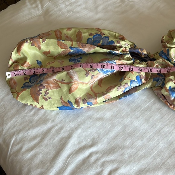 ASOS EDITION blouson off shoulder midi dress in floral jacquard Midi 8 NWT - Picture 6 of 14